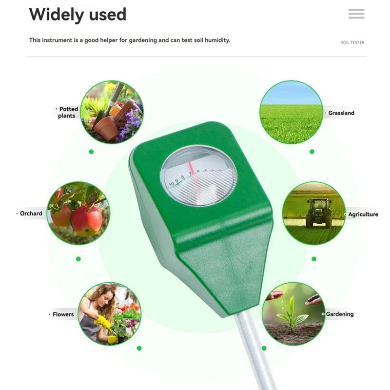 FULL-Garden Plant Humidity Meter Pot Analyzer Square Soil Detector Soil Moisture Meter Soil Acidity Test Tools
