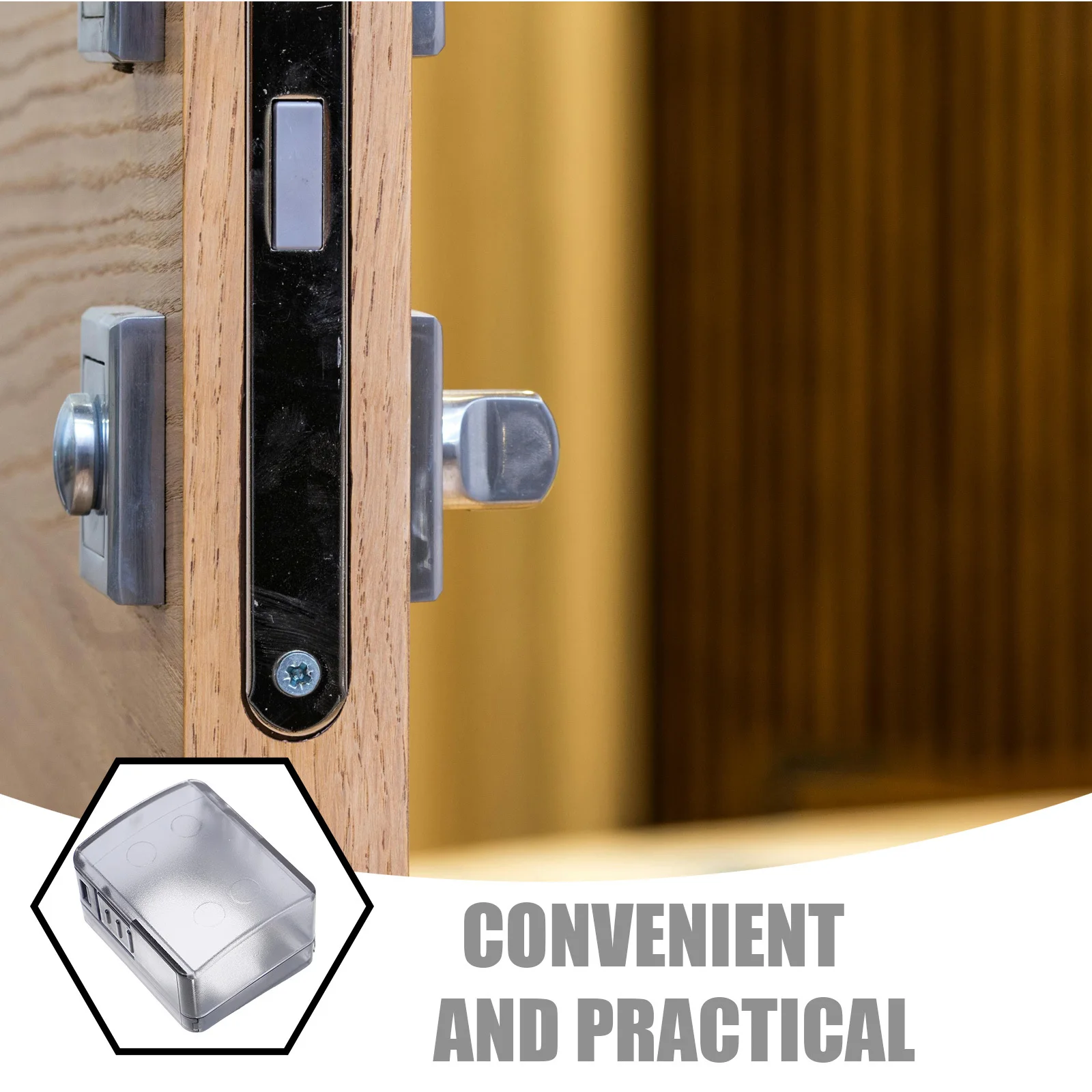 سلامة الطفل المضادة للفتح الطفل برهان غطاء مقبض البلاستيك حامي الباب للأطفال أمن الوطن الطفل متعدد الوظائف #5