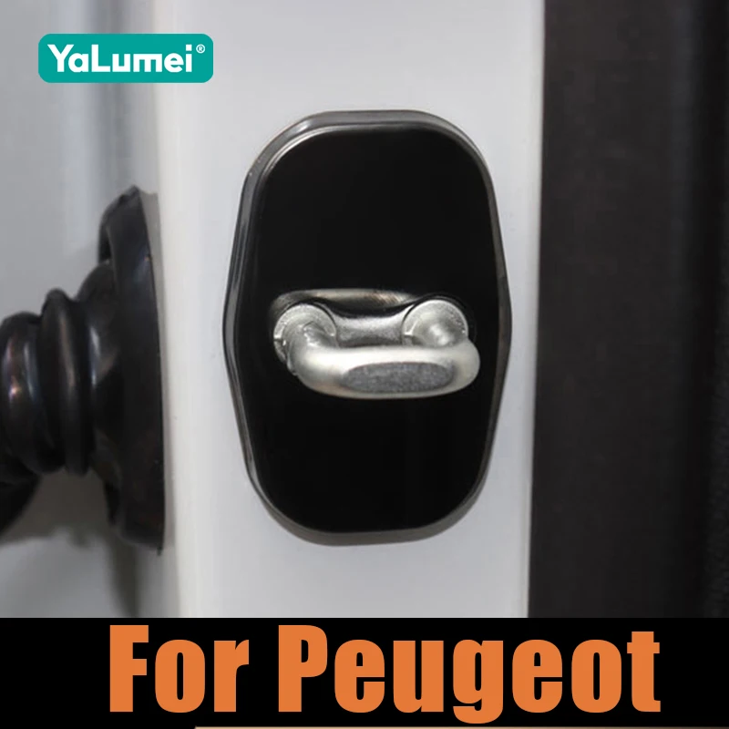For Peugeot 206 207 208 301 306 307 308 T9 408 607 508 5008 3008 4008 406 407 2008 SW CC GT RCZ Car Door Lock Buckle Cap Cover