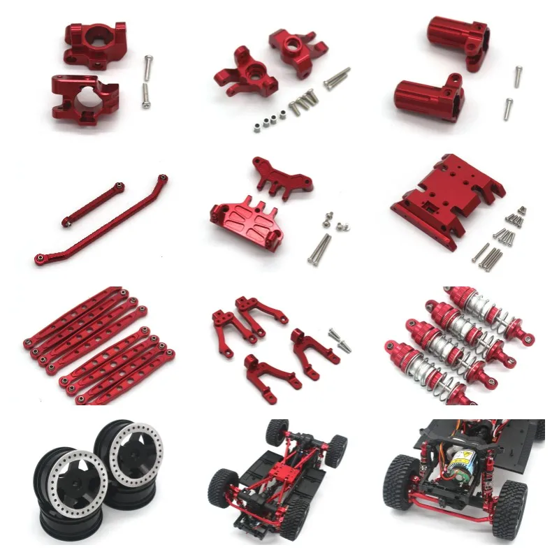 Mang Niu 128 accessories MN86S mn128 g500 RC 1/12 remote control car metal upgrade parts summary