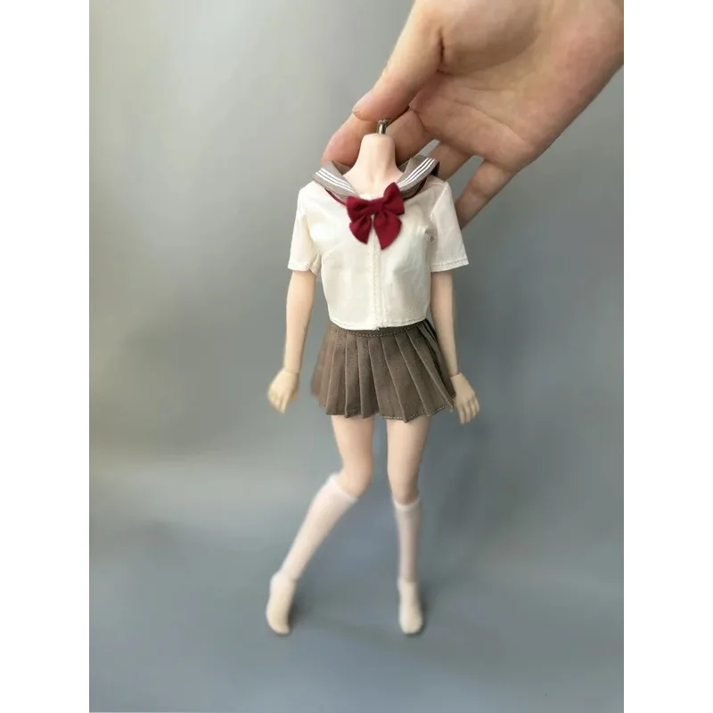 

1/6 Scale Action Figure JK School Uniform Sailor Pleated Skirt Clothes Model Fit 12in Female Soldier Tbl S10D Body Prop Decor
