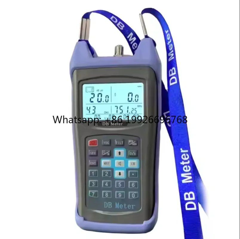 MS9802Q 47~870MHz Digital TV Field Strength Meter CATV Digital QAM Signal Level DB Meter with MER and BER