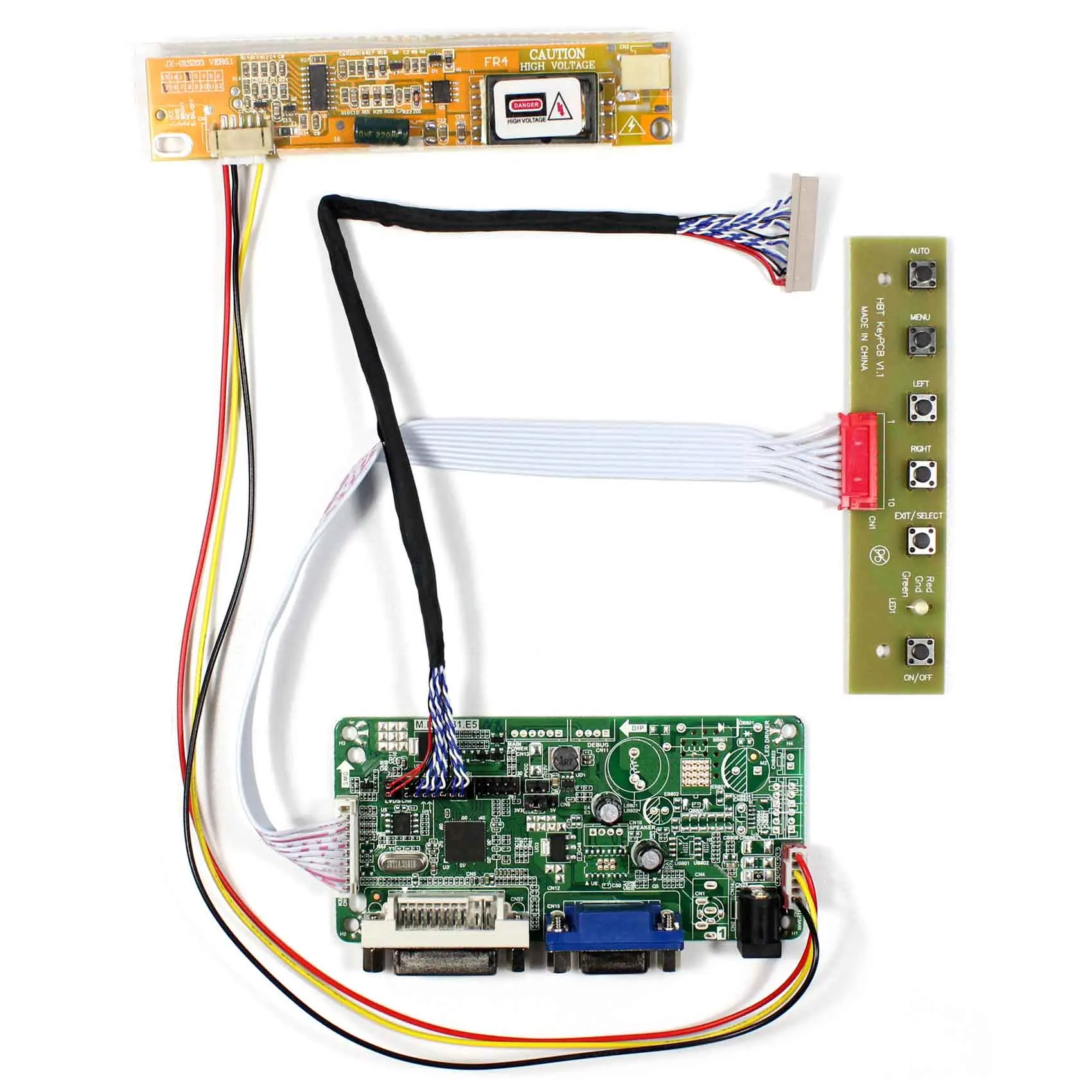 

DVI VGA lcd controller board RT2281 work for 13.3inch L133X2 3 1024x768 LCD panel