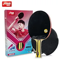 Raqueta de tenis de mesa DHS H4002 de 4 estrellas, 5 estrellas, 6 estrellas, H5002 H6002, raqueta de Ping Pong profesional, paleta de madera pura con goma adhesiva