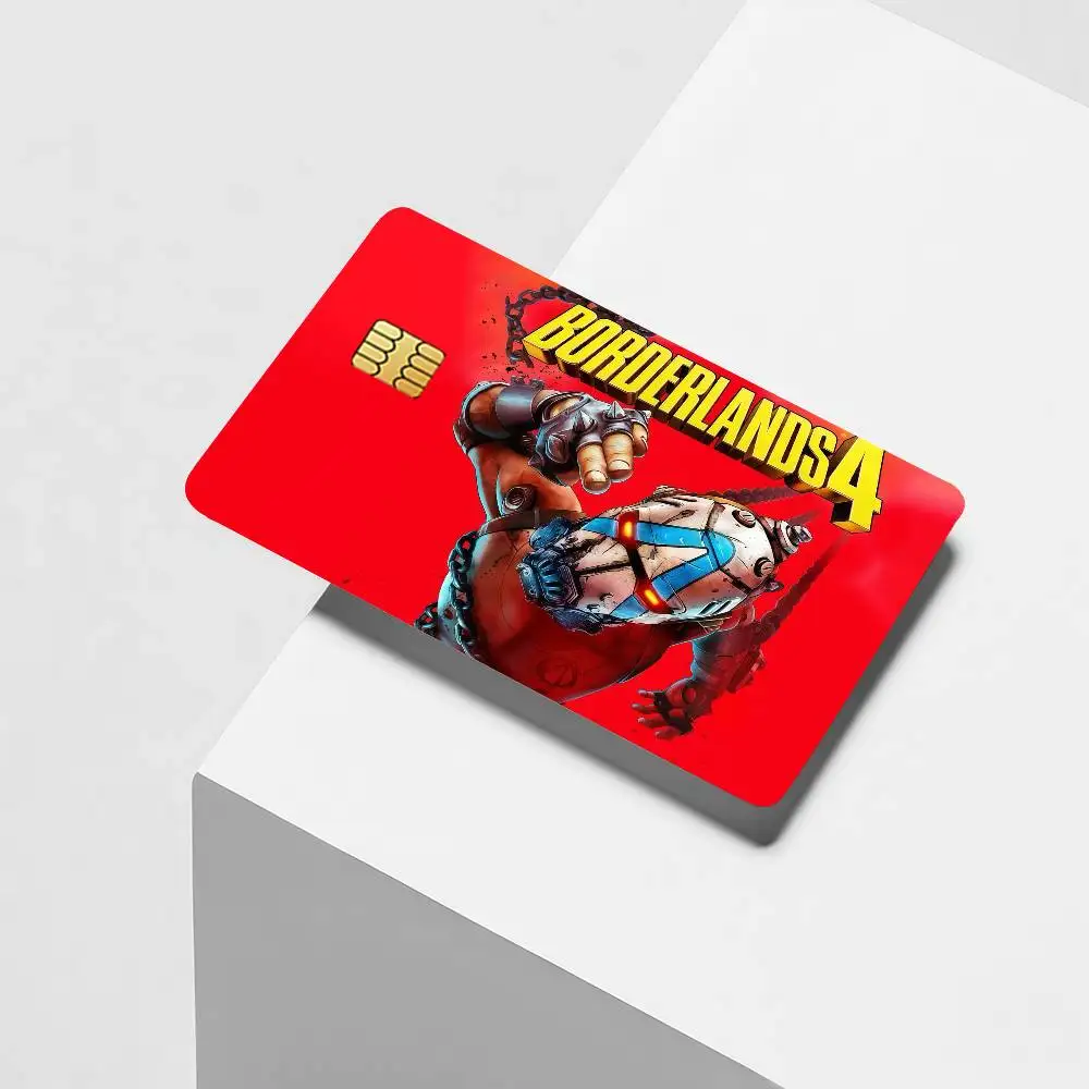 Adventure Game B-BorderlandS Credit Card Decorative Card Stickers Suitable For Bank Cards Metro Transit Anti-scratch Gift 4PCS