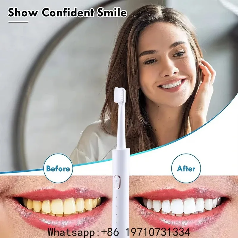 Electric Toothbrush 6 Cleaning modes Soft Bristle Fast Charging  Waterproof  Rechargeable USB LED Display Oral Care Tool