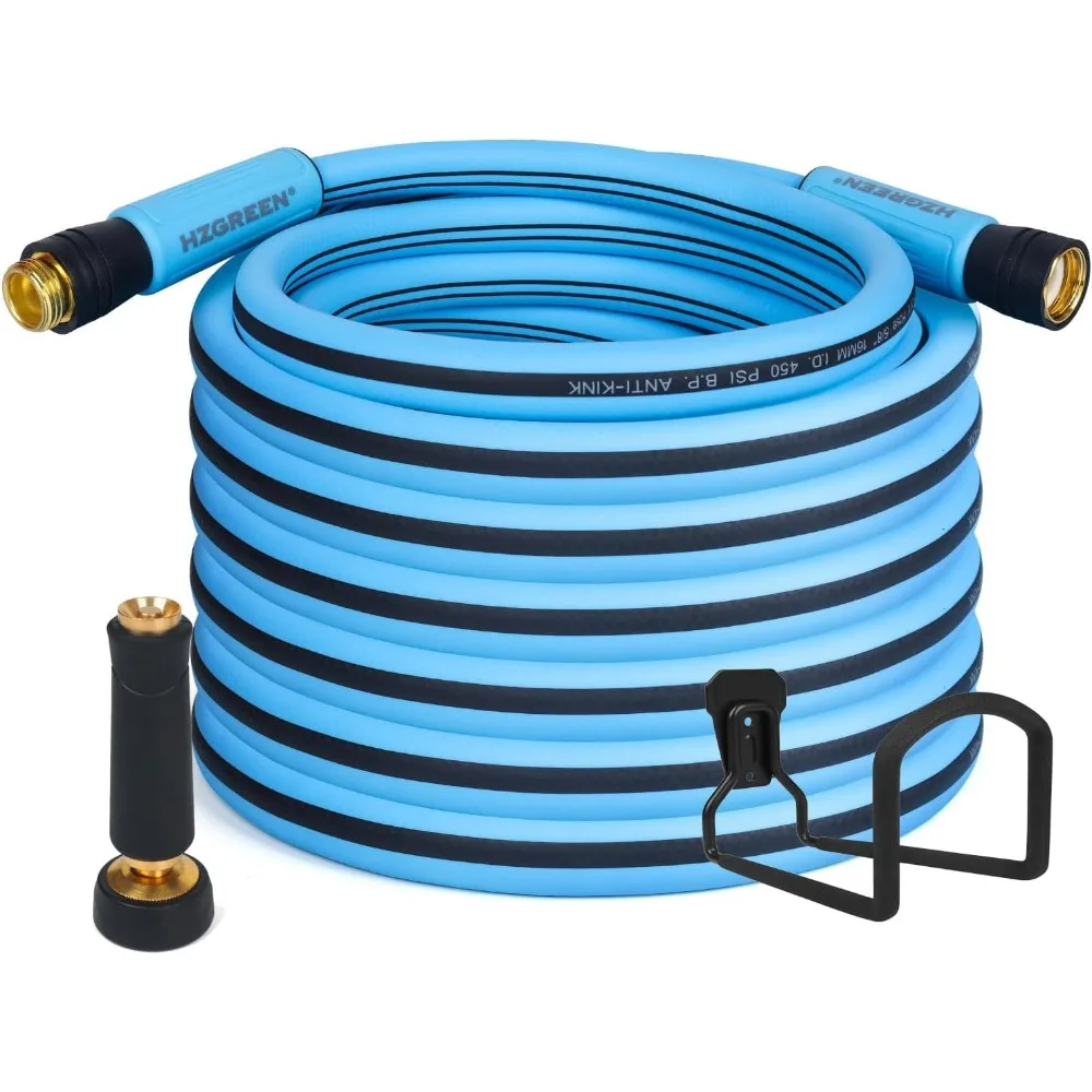 

Brand new Garden Hose 5/8" x150FT,Heavy Duty 450B.P Water Hose Lawn & Garden Watering Equipment 3/4" Solid Brass Fittings