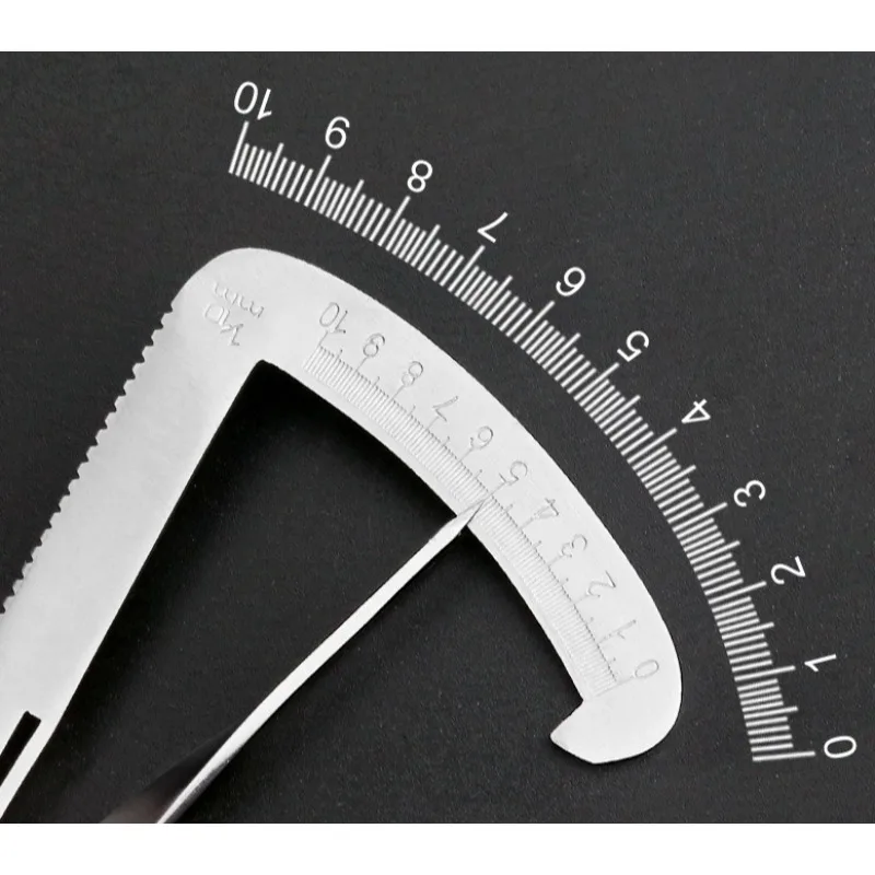 1/2pc Dental Gauge Caliper Metal/Wax Thickness Measurement Ruler dentist Tools