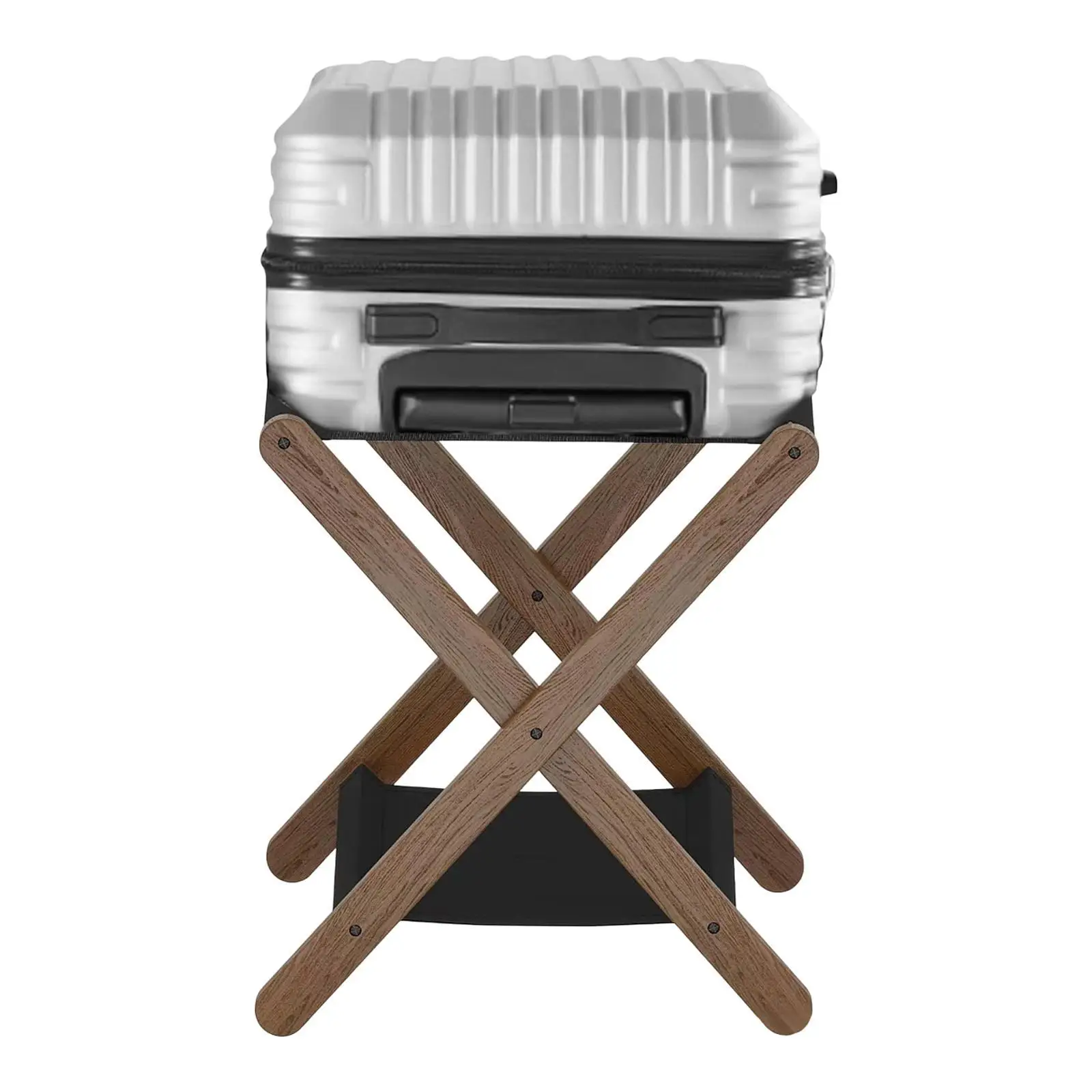 Foldable Luggage Rack Space Saving Suitcase Stand for Home Travel Guest Room