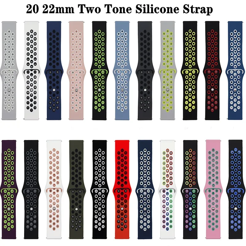 20mm 22mm Band for Amazfit GTS 4-3-2e Mini/GTR 4-3-Pro-2 47mm/GTR 2e/stratos Correa Watch Bracelet Bip-U-S-lite 3Pro Sport Strap