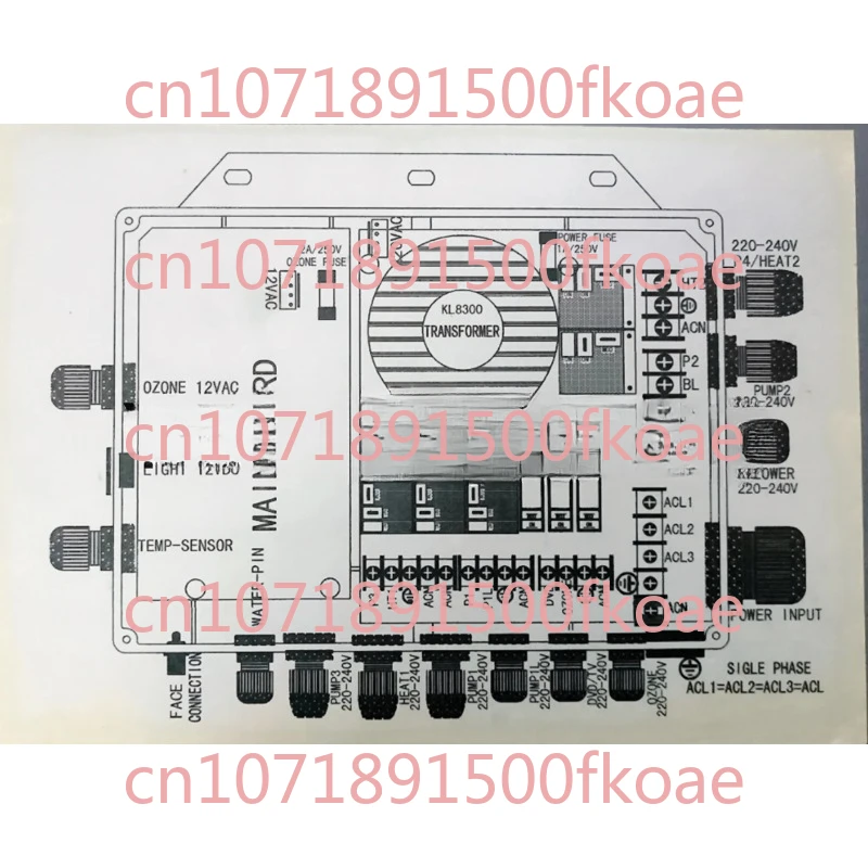 KL8300 Full Set Spa Controller Control Unit, Power Unit & Hot Tub Controller,suitable for JAZZI,J&J,SERVE SPA,kingston and So On