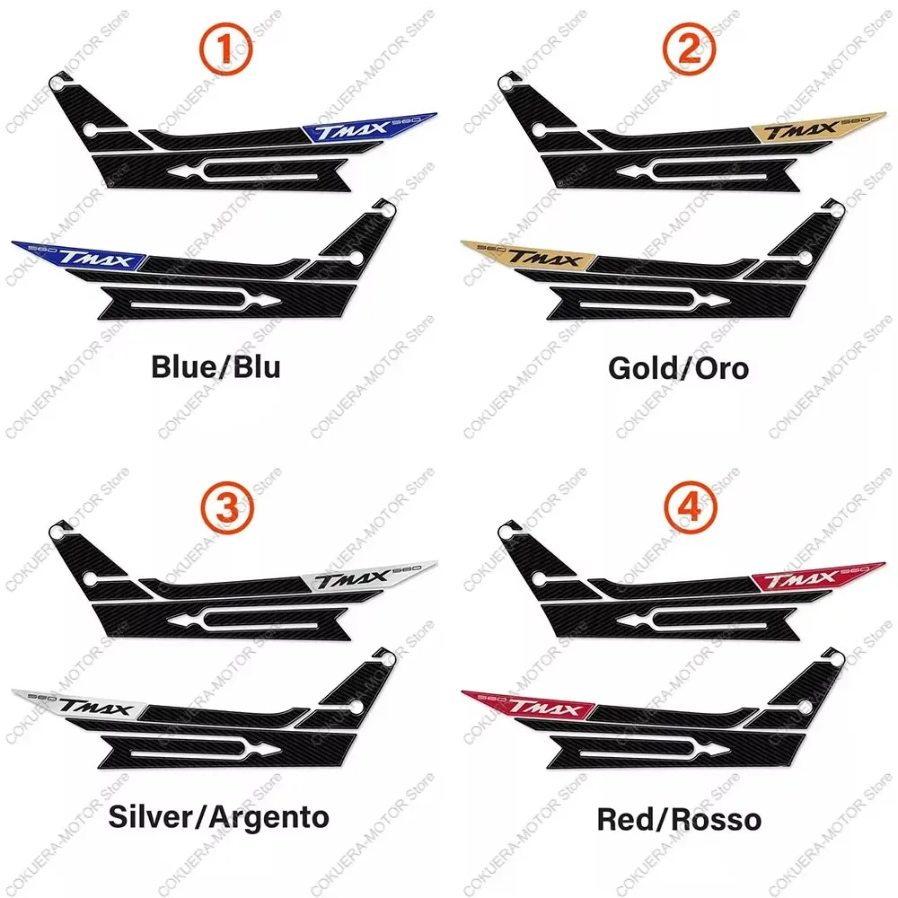 Pedal Side Sticker For Yamaha TMAX 560 2020 2021 Motorcycle Accessories 3D Epoxy Resin Protection Sticker