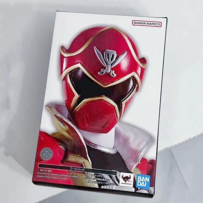 

Spot Direct Bandai Original Kaizouku Sentai Gokaiger Anime Figure Shf True Bone Carving Gokai Red Action Figure Chrismas Toys