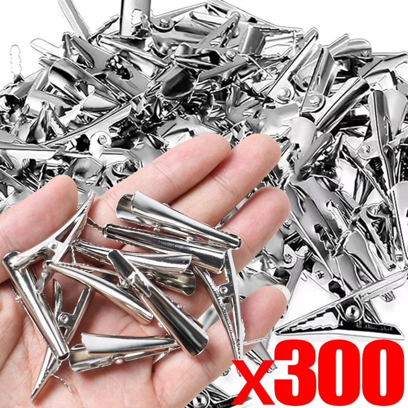 300/5Pcs MetalFixed Clip Mini  Christmas Flower Metal Clips Xmas Tree Flower Ornament Fixed Clamp Wreath Decoration Supplies