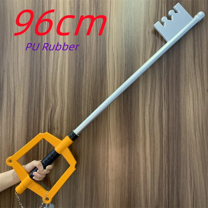 WW Kingdom Hearts Keyed Blade Sora Cosplay Gloden Key Blade Prop Weapon Sword Safety PU Model Toy Gift