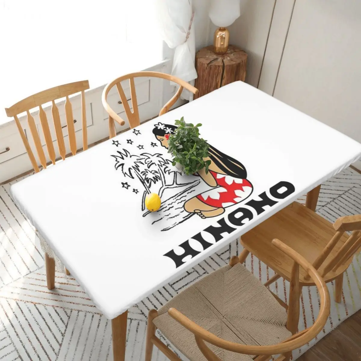 Hinano Tahiti Custom Rectangular Tablecloth Waterproof Table Cover for Dining Events Table Cloth