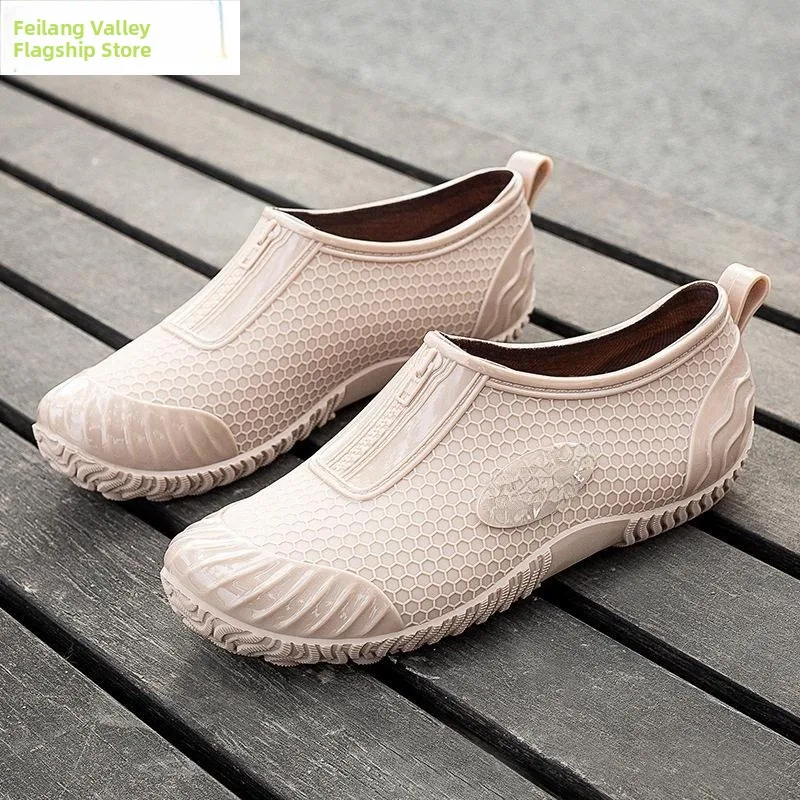 

Lightweight Soft Bottom Rain Boots Women's 2026 New Style Waterproof Fashionable Outdoor Slip Resistant Kitchen Shoes
