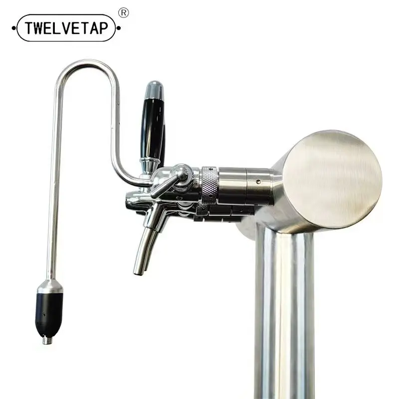 Afbeelding 4: TWELVETAP-verstelbaar 304 roestvrijstalen bierbeoamer-bierdispenserapparaat aan de onderkant van de Cup Club Homebrew Craft Tap