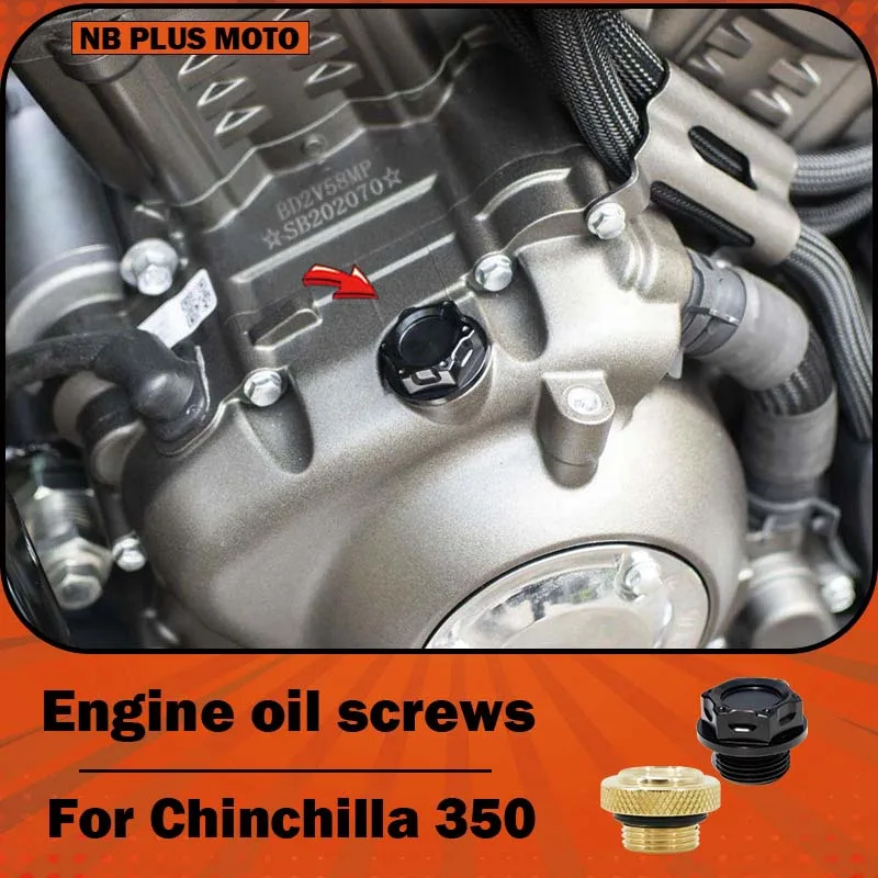 【premium】for-benda-chinchilla-350-graystone-napoleon-black-flag-modified-universal-brass-engine-oil-screw-aluminum-alloy-oil-cap
