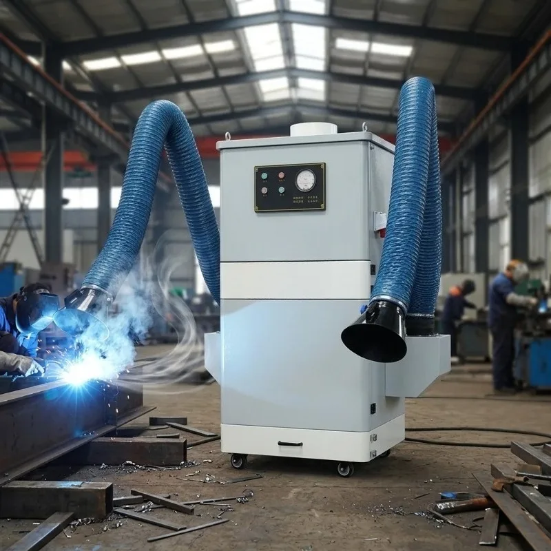 Mobile Welding Fume Purifier Industrial Dust Extractor Efficient Eliminate Welding Smoke Polishing Metal Workshop Dust