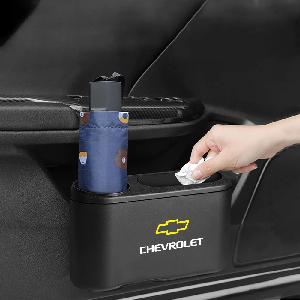 ABS Hanging Car Trash Can Garbage Dust Case Press Cover Cup Holder For Chevrolet Captiva Lacetti Aveo Cruze Malibu Trax Camaro