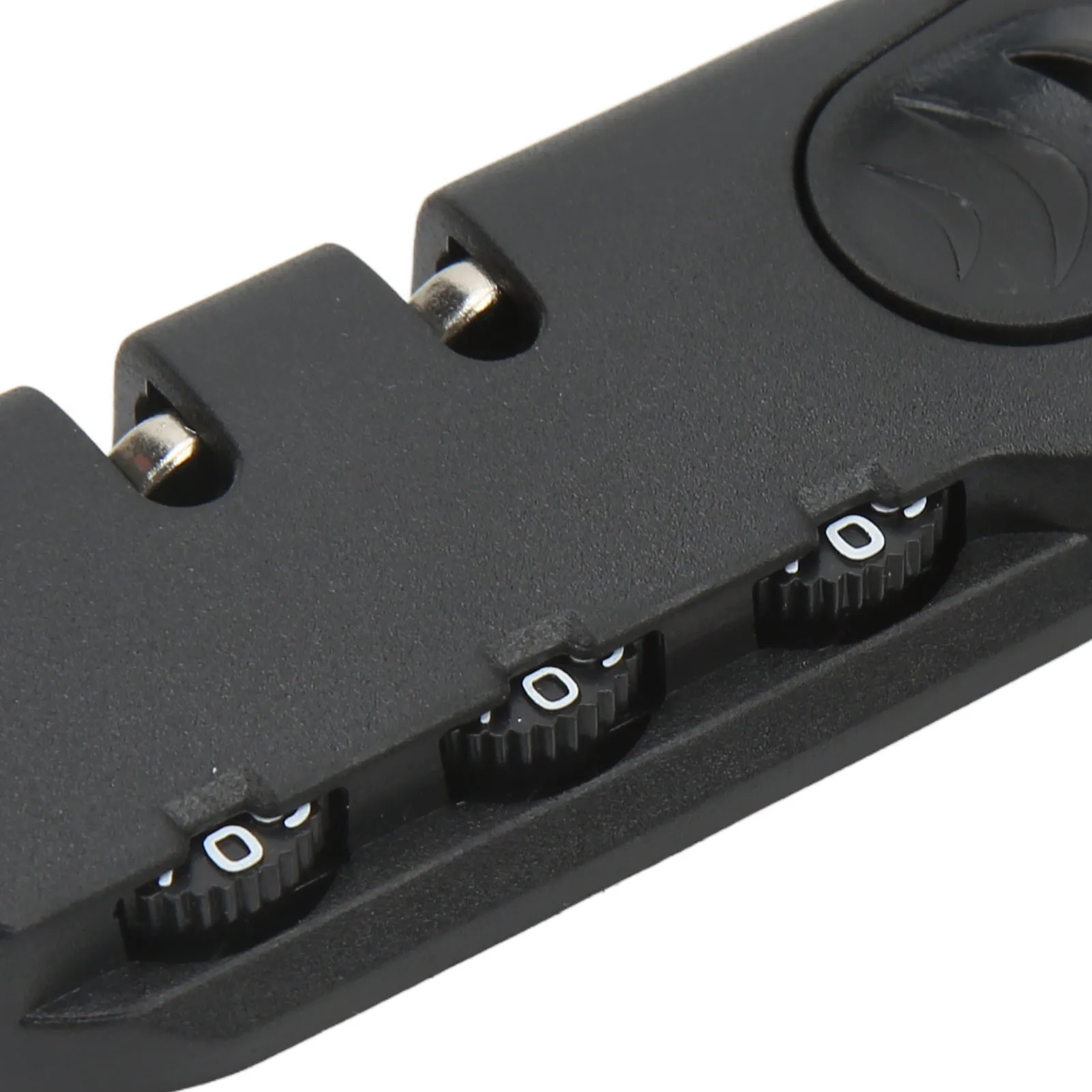 قفل الأمتعة 3 أرقام سبائك الزنك قفل الصيد البلاستيك متجمد مظهر أسود حقيبة كلمة السر قفل الأمن #5