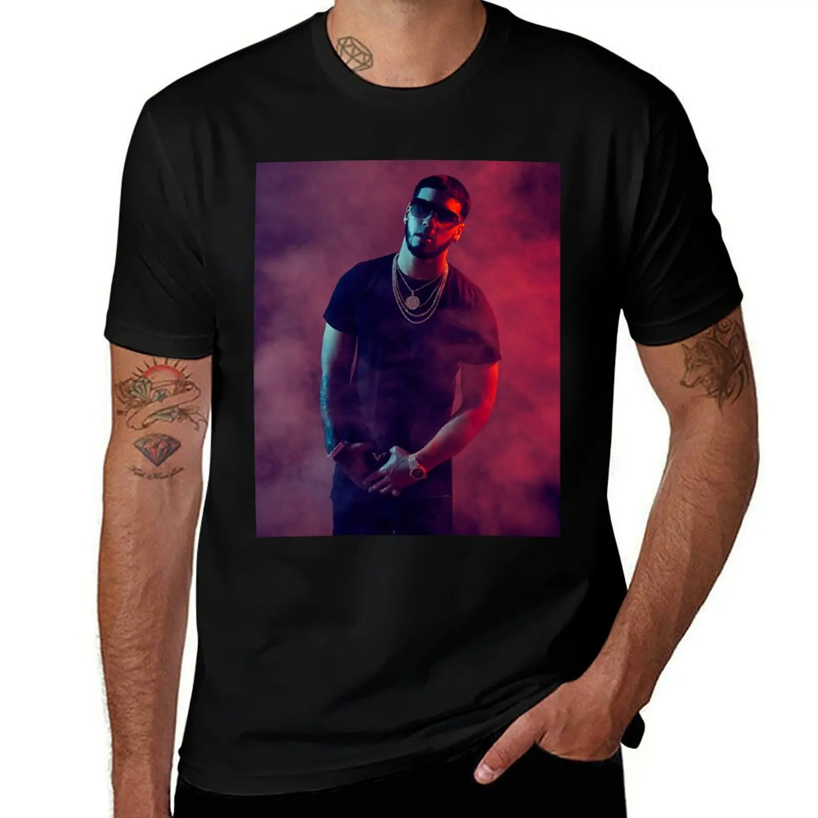 john Anuel bod AA den4 tour T-Shirt Work Casual Loose Fit T-Shirt
