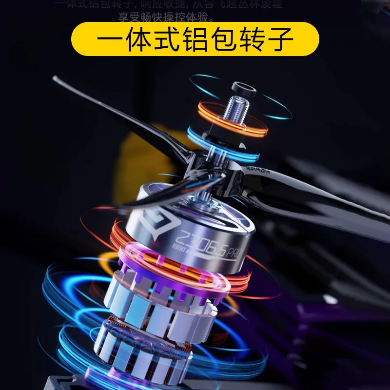 1/4 pcs Speedybee 2306 Brushless Motor Mario 5 Crossing Motor FPV Model Aircraft Racing Motor 6s