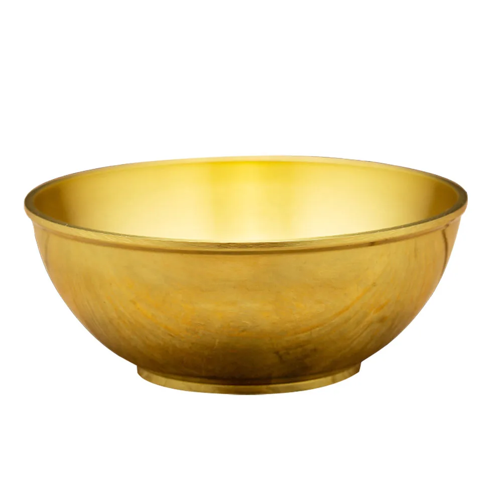 

Offering Sacrifice For Temple Rituals Smooth Bowl Home Decoration Tibetan Pure Brass Bowl