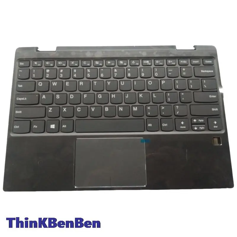 

US English Iron Gray Keyboard Upper Case Palmrest Shell Cover For Lenovo Ideapad Yoga 720 12 12IKB 5CB0Q12154