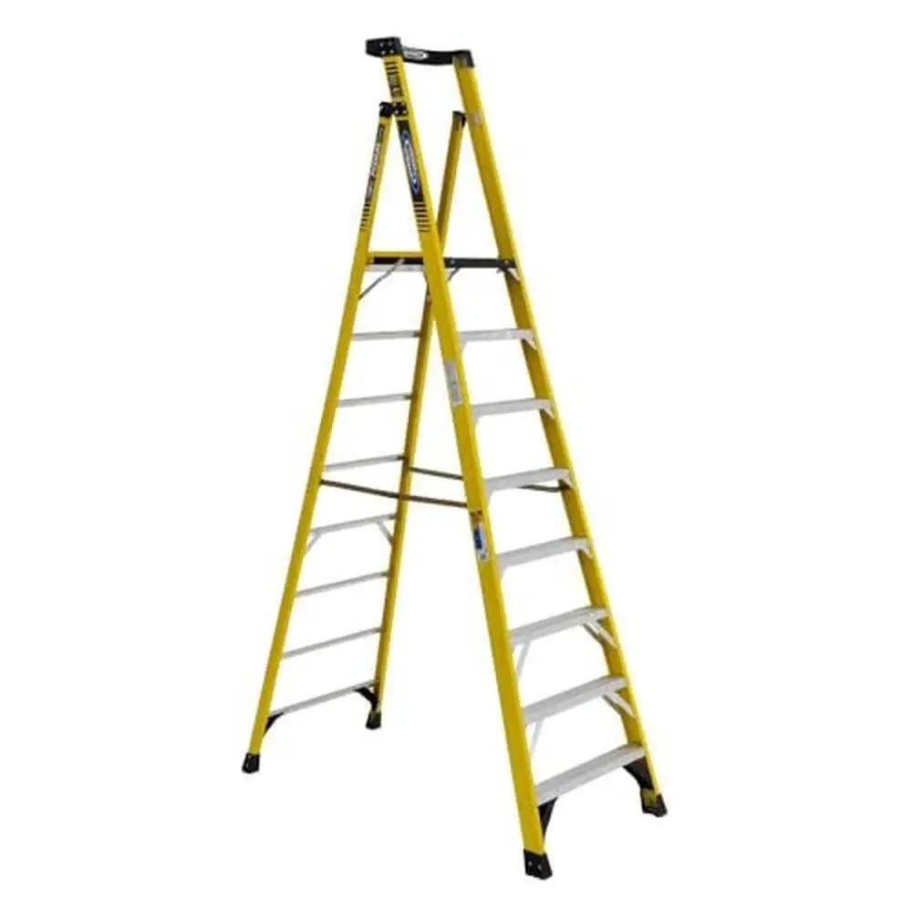 Aluminum Podium Ladder 8' Secure Tool Holder High Quality Material