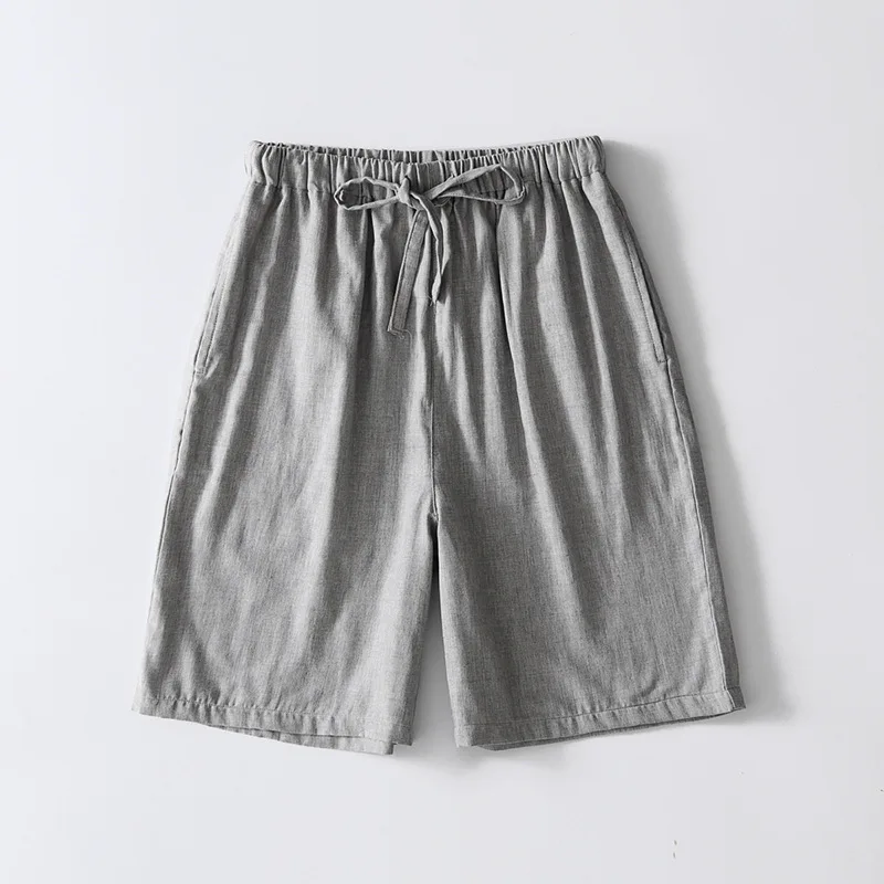 Short de plage décontracté à carreaux pour hommes, bas de sommeil pour hommes, demi-pantalon, pantalon mi-mollet, 2024 coton, été, haute qualité, 100%