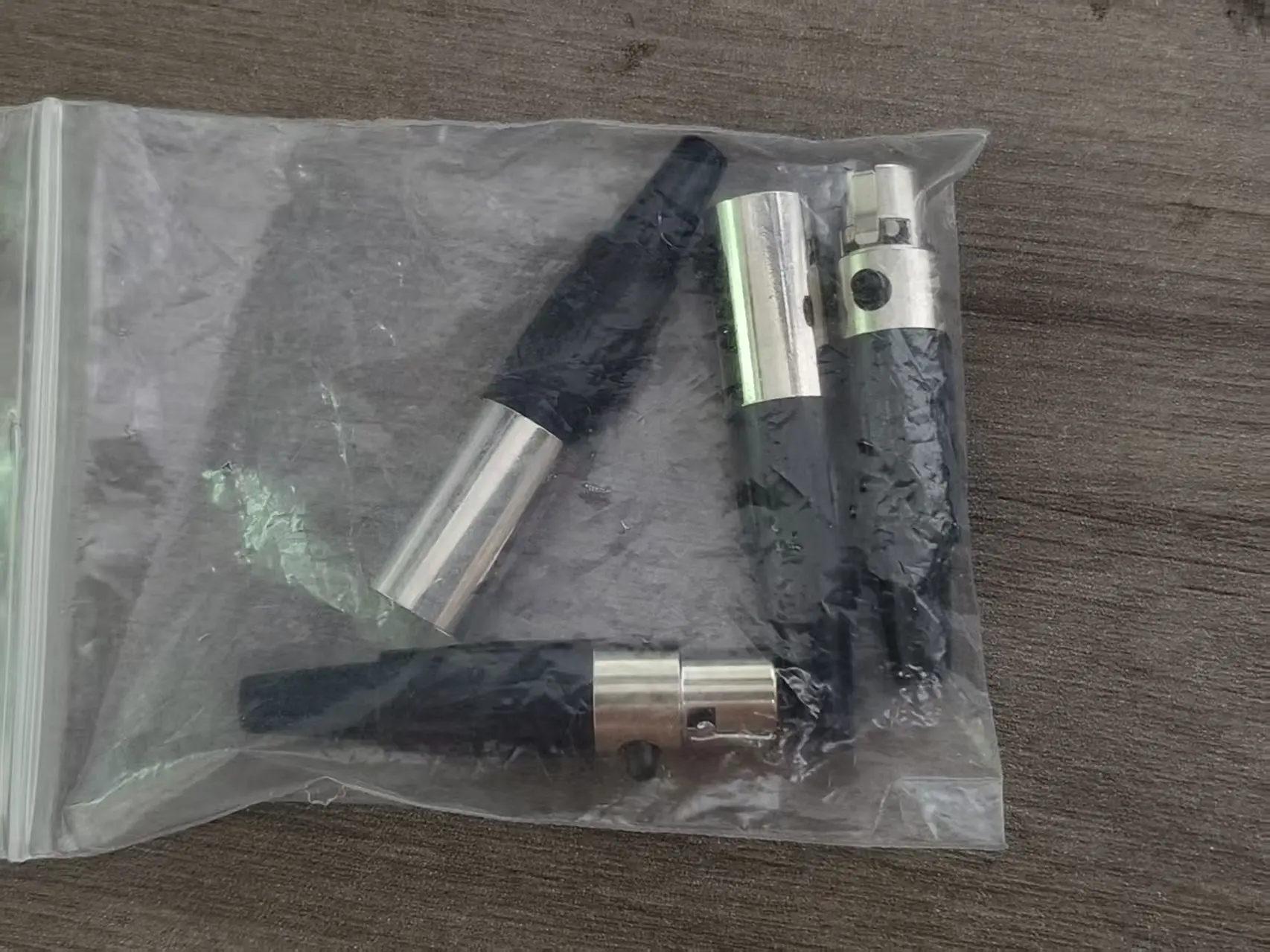 100Pcs  Mini XLR 3 4 5 6 Pin Male + Female Plug XLR Audio Microphone Connector MIC for Cable Soldering Straight Adapter