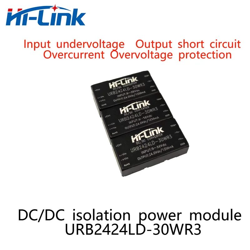 DCDC URB2424LD-30WR3 24V 30W1250mA Output Overcurrent Overvoltatge Short Circuit Protection Isolation Power Module