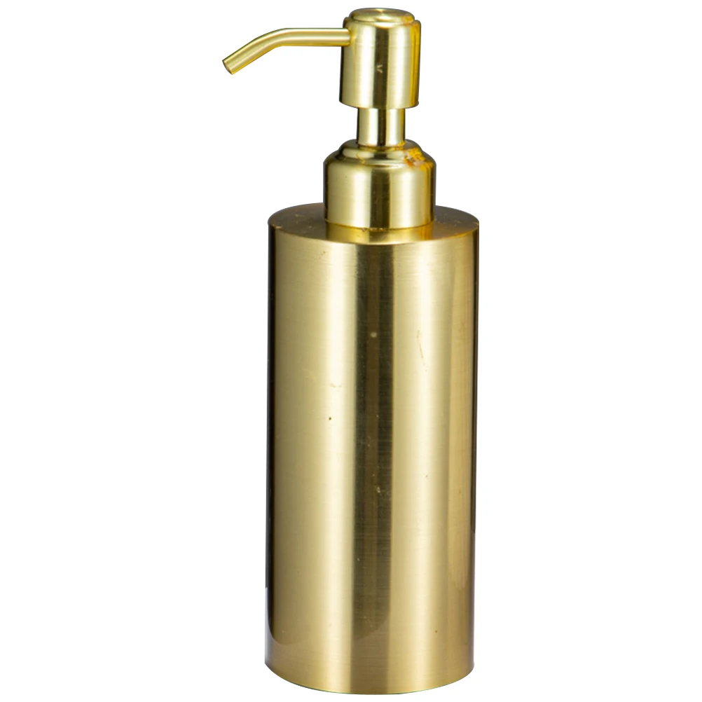 

Бутылка для лосьона, скребок для шампуня для путешествий, корпус из нержавеющей стали 304, хромированный дозатор с насосом