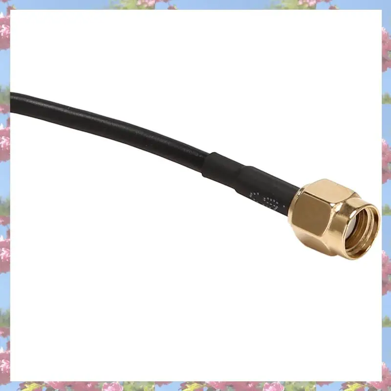 

5X RP - SMA Male To Female Wifi Antenna Connector Extension Cable Black 10 M