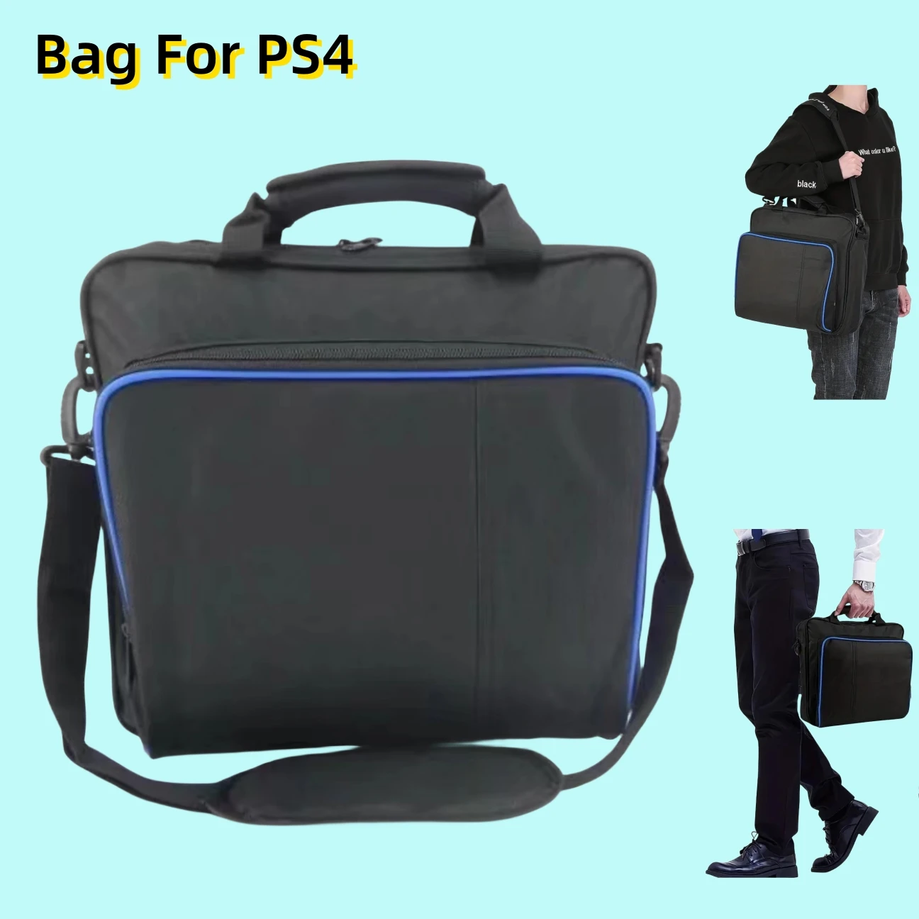 Bag For PS4 Travel Storage Carry Case Protective Shoulder Bag for Playstation 4 Slim Console and Accessories