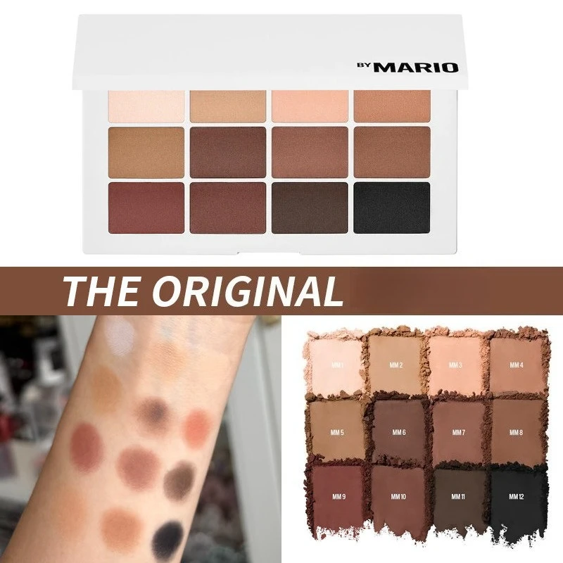 makeup-by-mario-paleta-de-sombras-de-ojos-12-tonos-mate-marron-nude-neutro-tono-frio-calido-larga-duracion-pigmentada-maquillaje-profesional