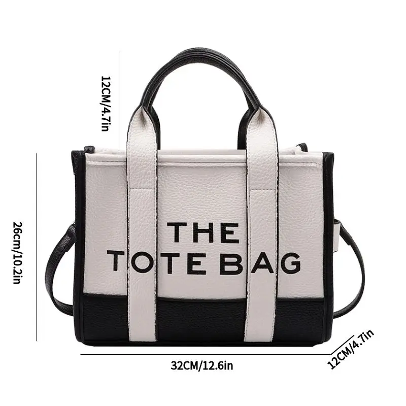 The Tote Bag For Women, Trendy PU Leather Handbag, Top Shoulder Bag Purse, Casual Crossbody Bag