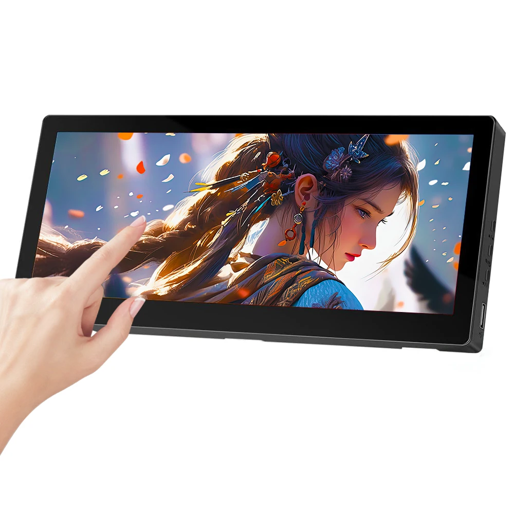 10,3” touchscreen-monitor Lang LCD-scherm 1920*720 Secundaire monitor AIDA64 Sub-display CPU GPU Temperatuurweergave - afbeelding 2