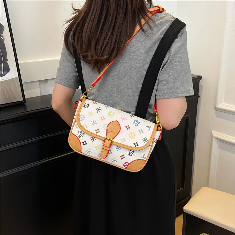 Sac à bandoulière en cuir pour femmes, marque de luxe, sac à main élégant, fourre-tout classique de styliste, Style moderne à la mode