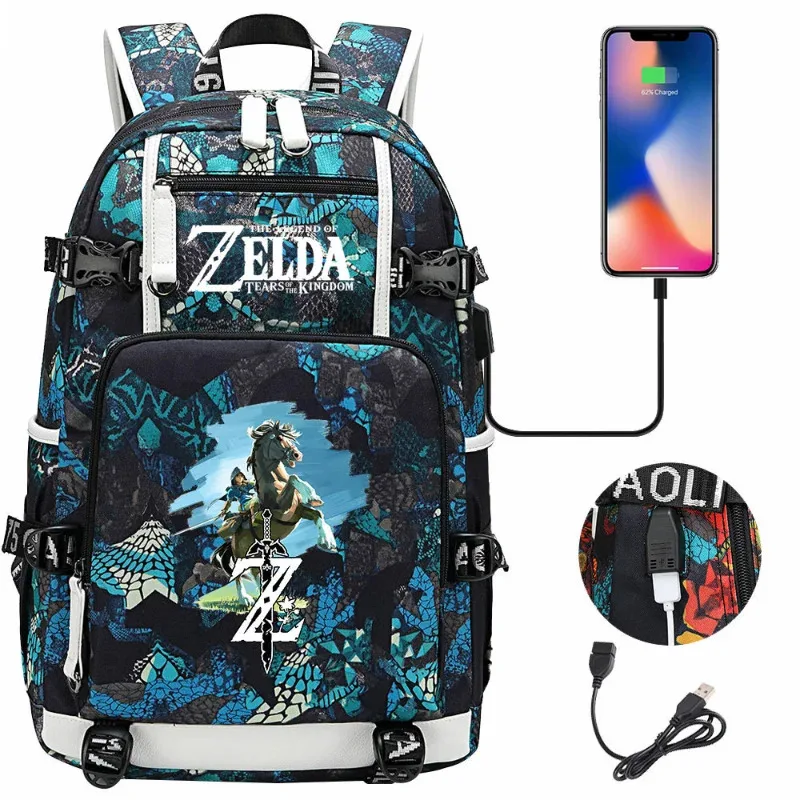 Mochila The Legend of Zeldaes, mochila escolar impermeable para adolescentes, mochila de viaje de gran capacidad, mochila informal para ordenador portátil, Mochilas de regalo