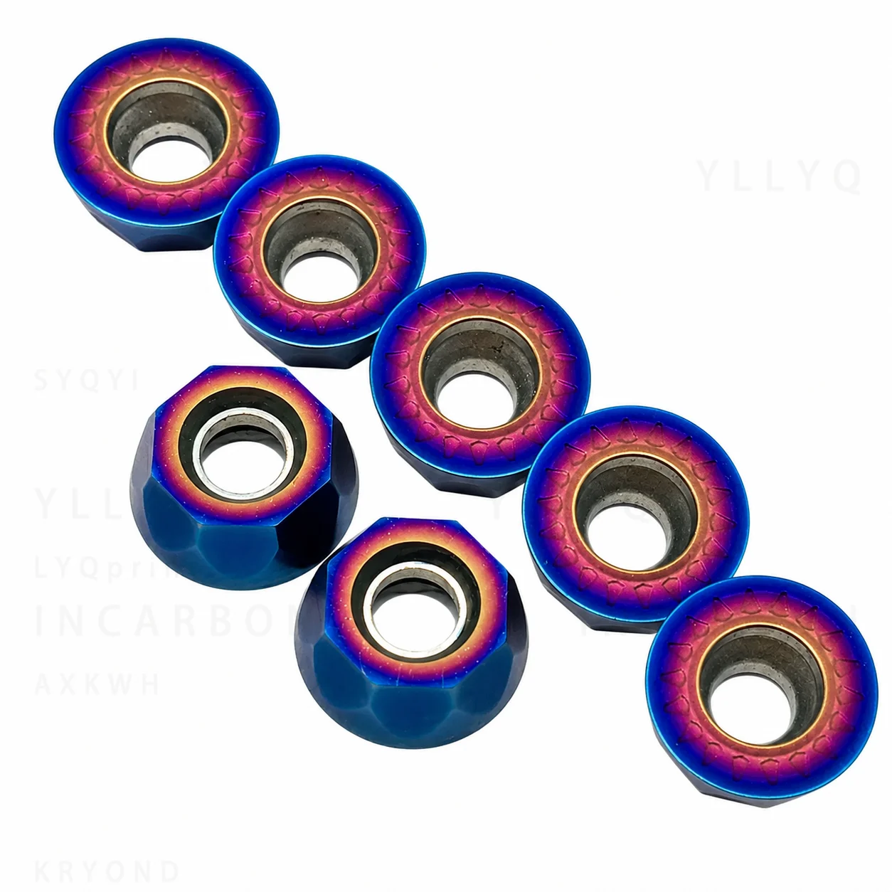 RPMT1204MOE LD986 R6 Carbide Inserts CNC Milling Tool 65HRC Nano Coated for Hardened Steel Stainless Steel Cast Iron