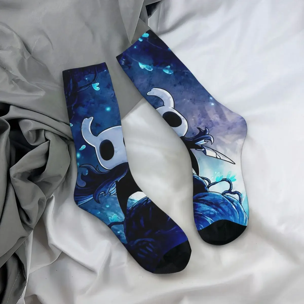 

All Seasons Crew Stockings Hollow Knight Socks Fashion Long Socks for Men Women Valentine's Day Gifts