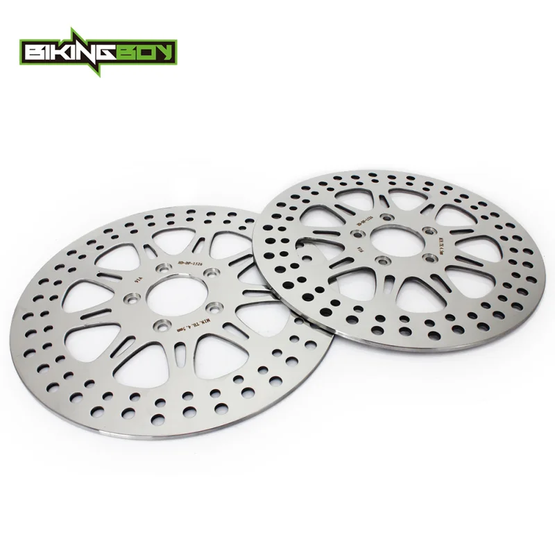 BIKINGBOY FLHR Road King 08-16 FLHRC 08-20 14 15 17 FLTR Road Glide 08 09 FLTRX 10-12 FLTRU 11 12 Front Brake Discs Rotors Disks