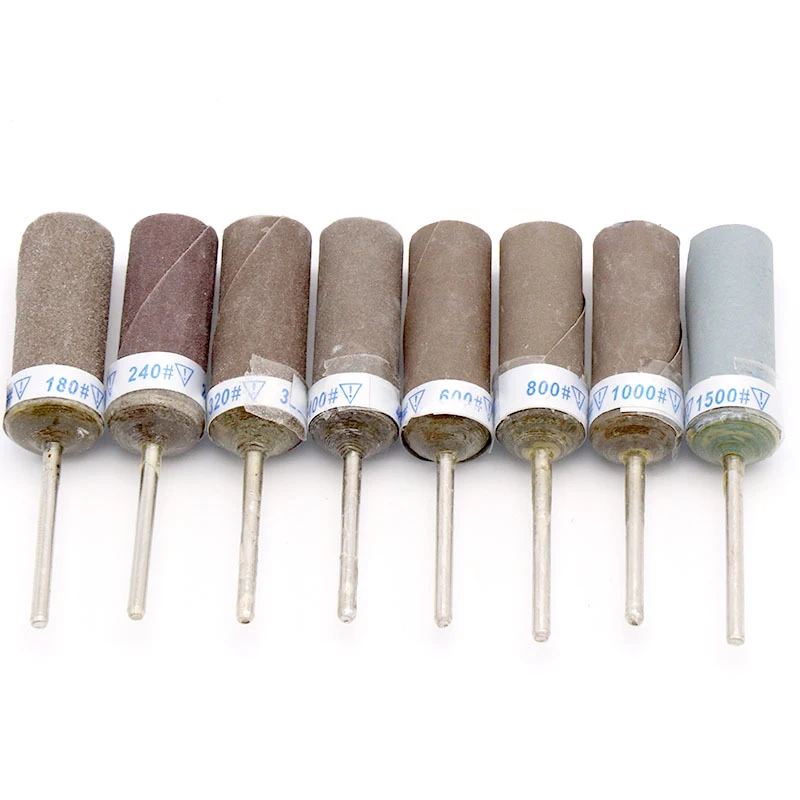 1-20pcs Fullsize 80-10000grit Sand Paper Bar 2.35/3mm Shank Cylinder Sandpaper Rod Grinding Head for Jewelry Making Rotary Tools