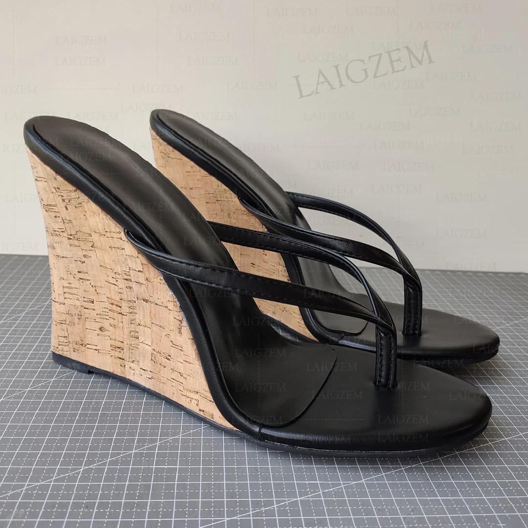 LAIGZEM Damskie Sandały Koturn – Cork Wedge Sandal recenzja i cena
