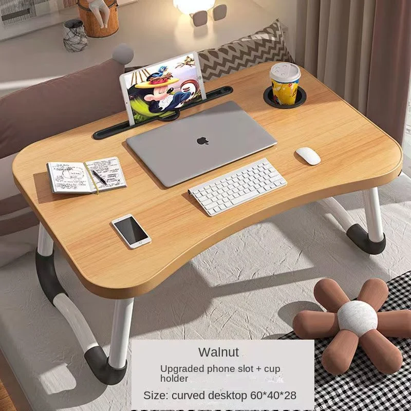 Folding Home Laptop Desk for Bed Sofa Laptop Bed Tray Table Desk Portable Lap Desk for Study Reading Bed Top Tray Computer Table