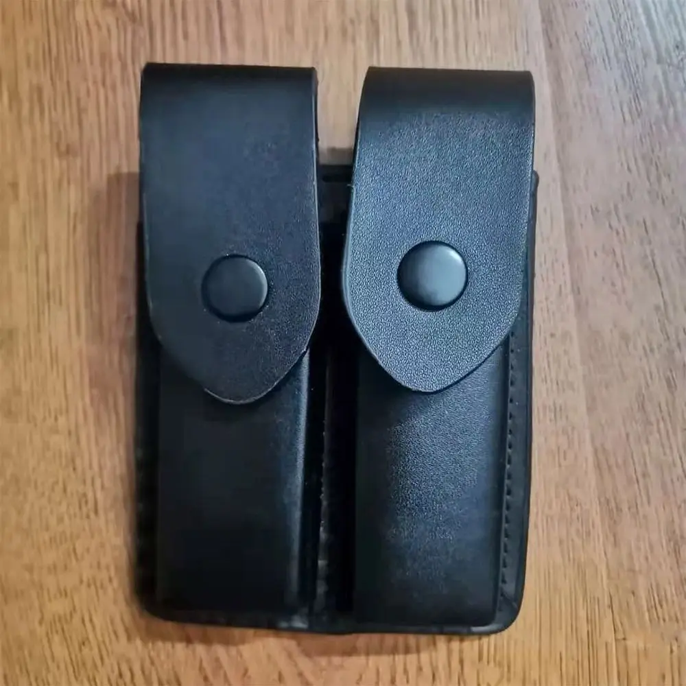 High Quality Leather Sheath Holder Pocket Hunt Belt Loop Case Flashlight Case Fold Knife Tool Camp Outdoor Carry