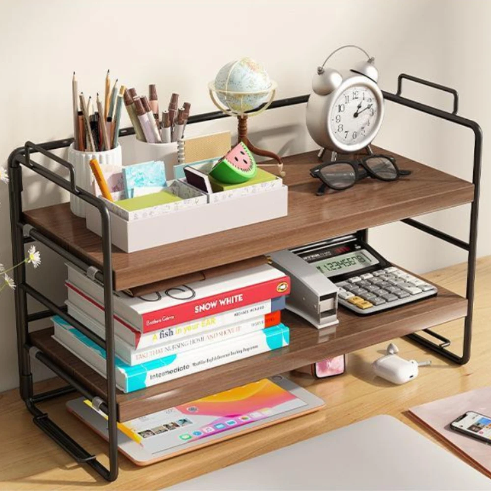 Desktop Bookshelf Multi-layer Adjustable Cube Shelf Multipurpose Countertop Storage Rack  Simple Organizer for Dorm Office Home